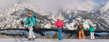 Group of Four on Cross-Country Ski Tour in Grand Teton National Park - Hole Hiking Experience